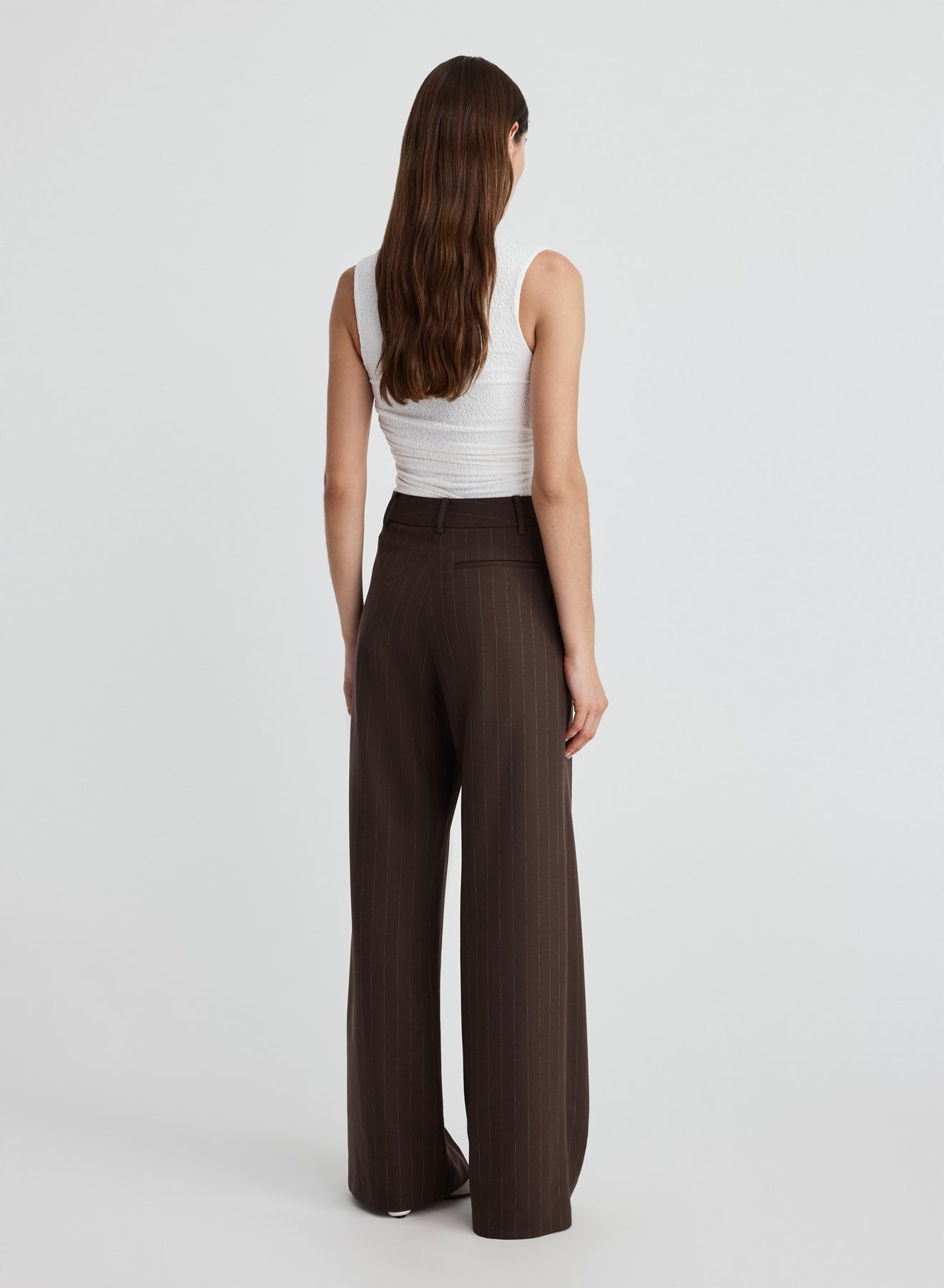 ADAM PANTS (BROWN CHALK STRIPE)