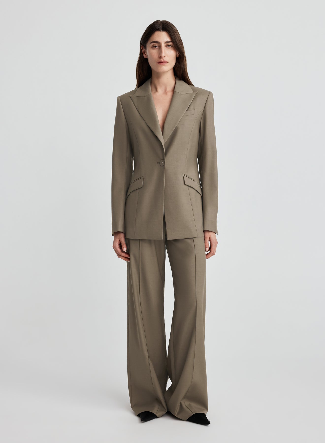 WILLOW BLAZER (TAUPE BROWN)