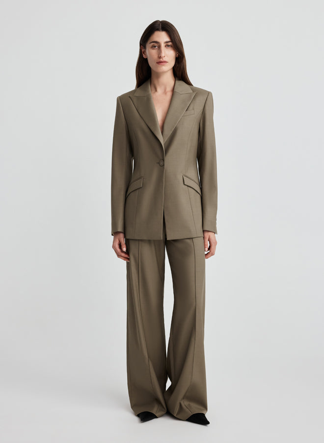 WILLOW BLAZER (TAUPE BROWN)
