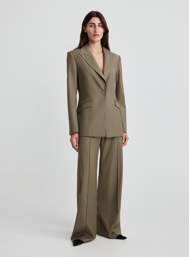 WILLOW BLAZER (TAUPE BROWN)