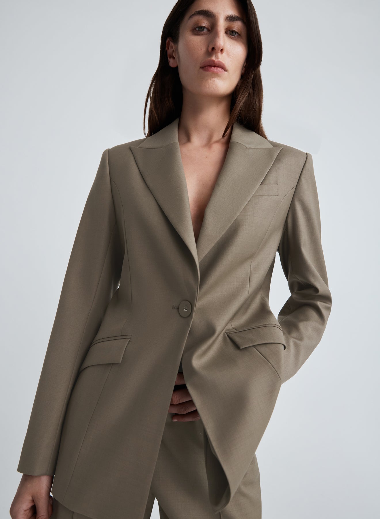 WILLOW BLAZER (TAUPE BROWN)