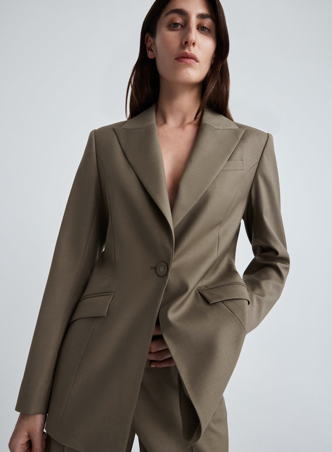 WILLOW BLAZER (TAUPE BROWN)