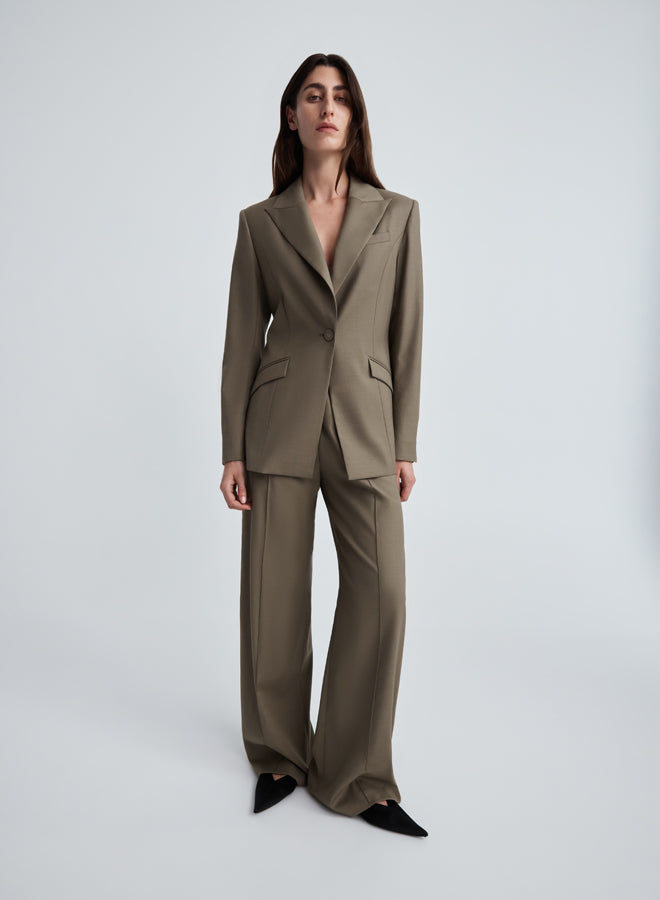 WILLOW BLAZER (TAUPE BROWN)