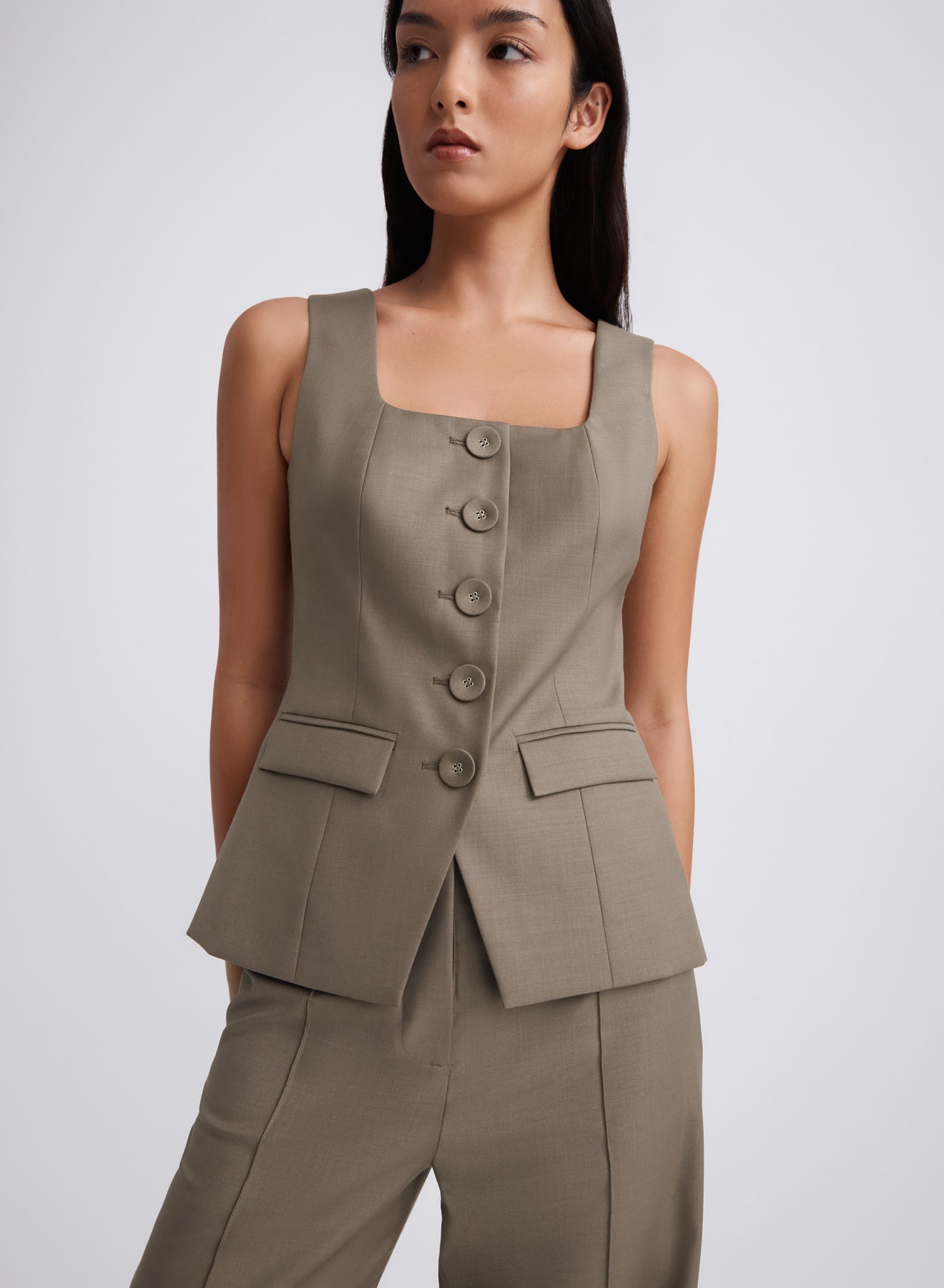 MARISOL TOP (TAUPE BROWN)