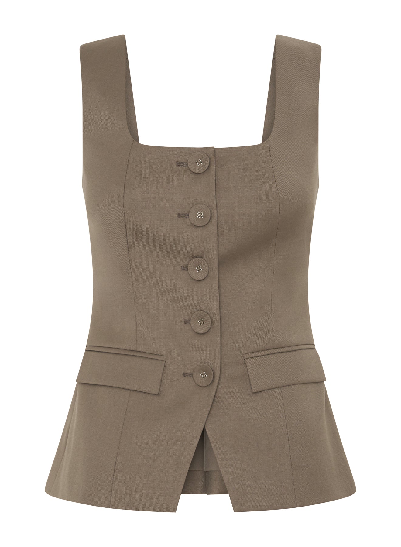MARISOL TOP (TAUPE BROWN)