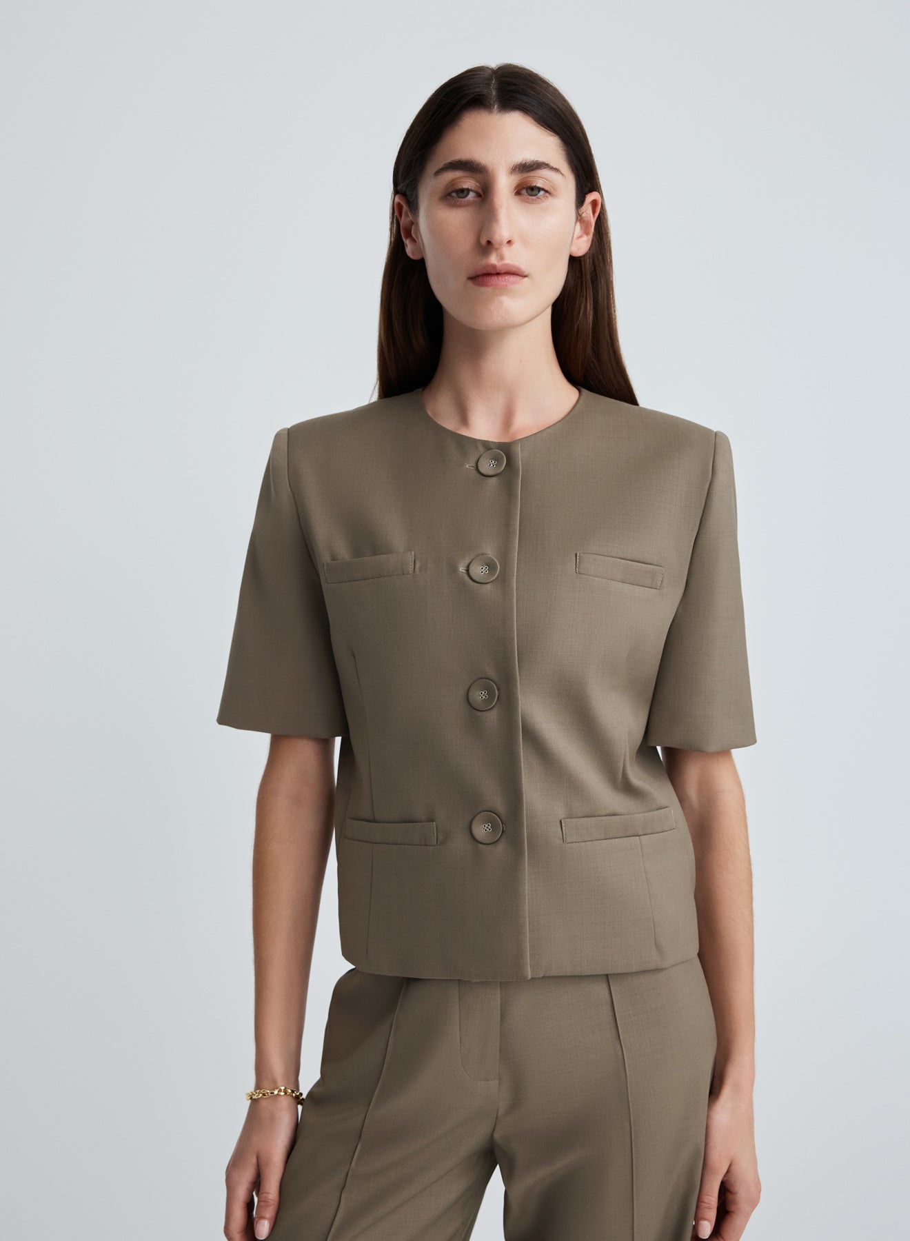 PRIESTLY JACKET (TAUPE BROWN)