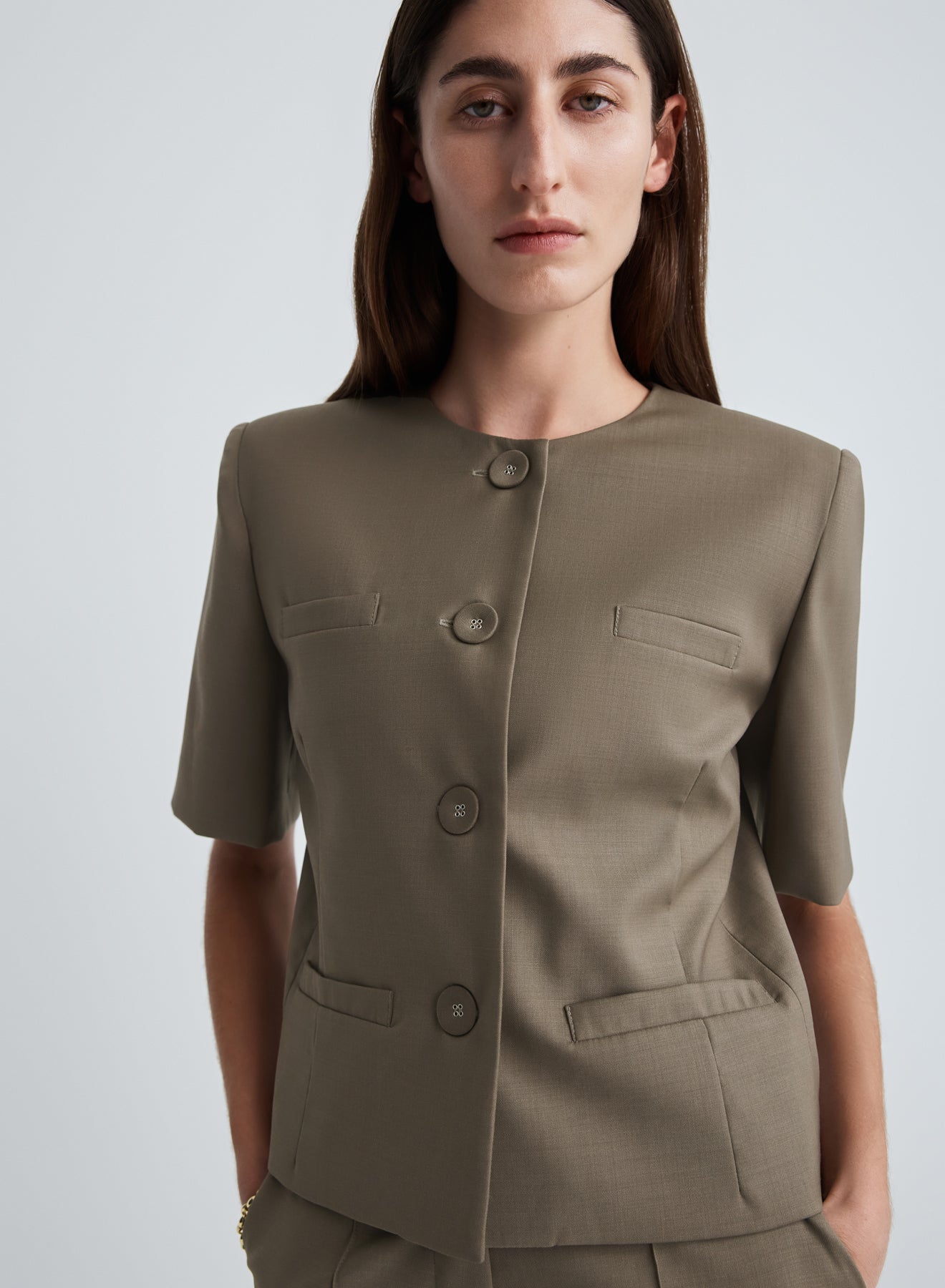 PRIESTLY JACKET (TAUPE BROWN)
