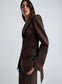 COLIN BLAZER (BROWN CHALK STRIPE)
