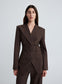 COLIN BLAZER (BROWN CHALK STRIPE)