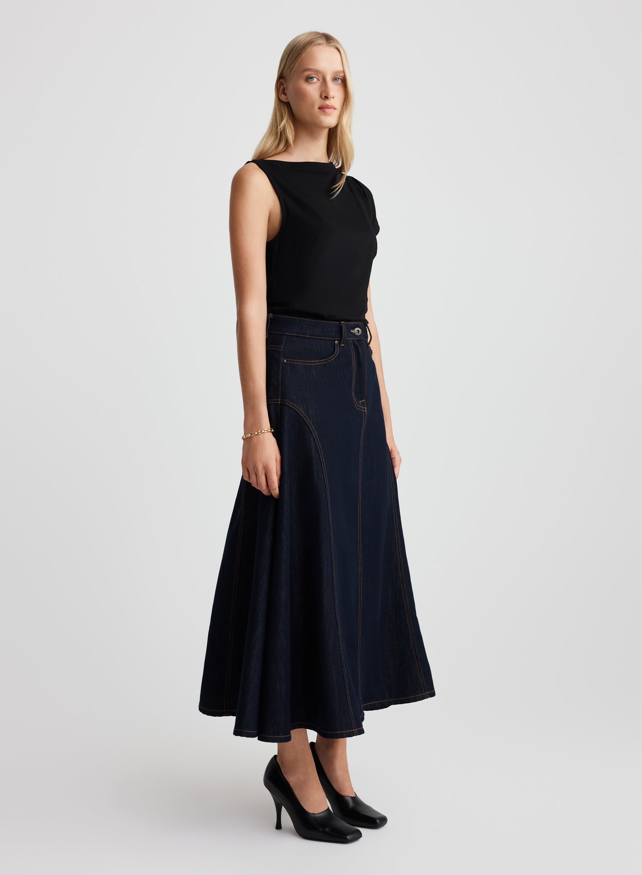 JUDD SKIRT (DARK INDIGO)