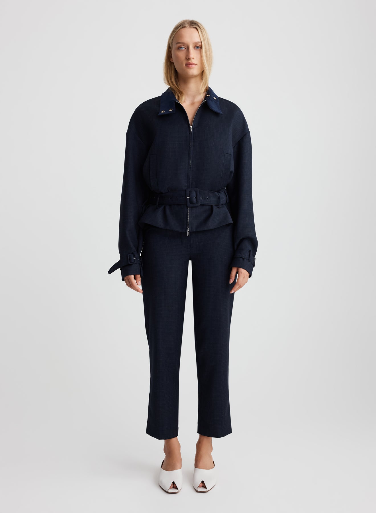 ZAHA BOMBER JACKET (NAVY)