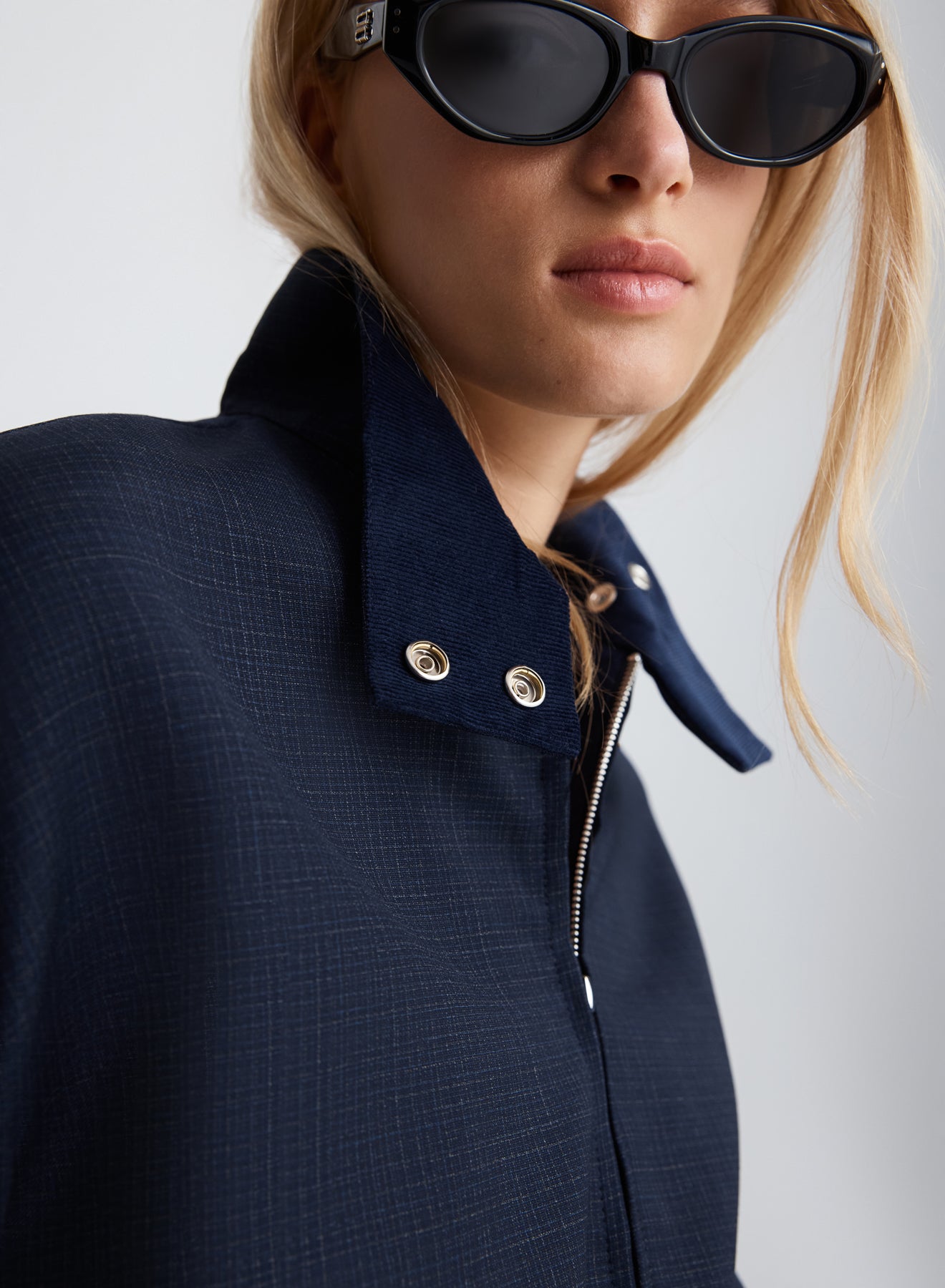 ZAHA BOMBER JACKET (NAVY)