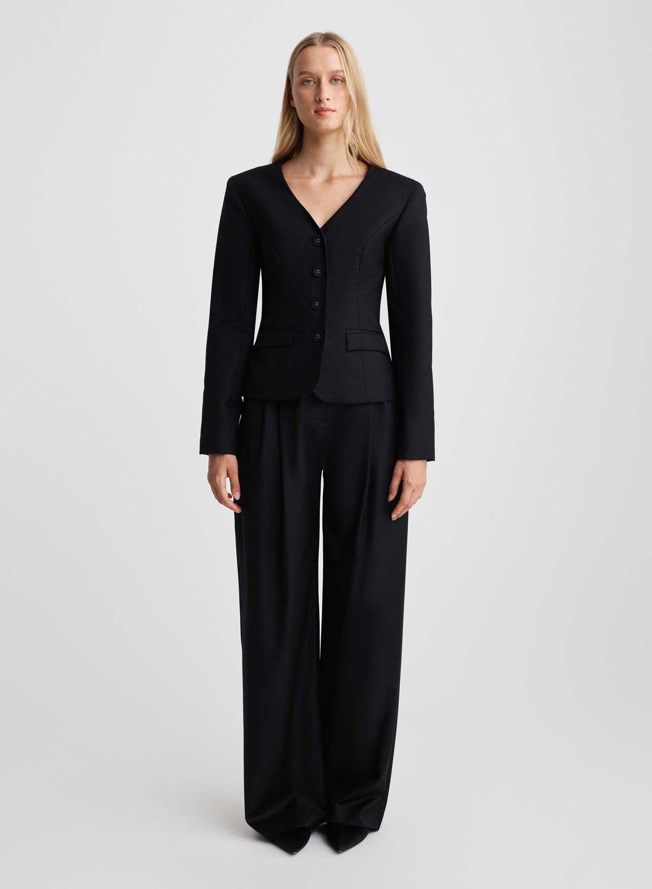 ALVAR JACKET (BLACK WOOL)