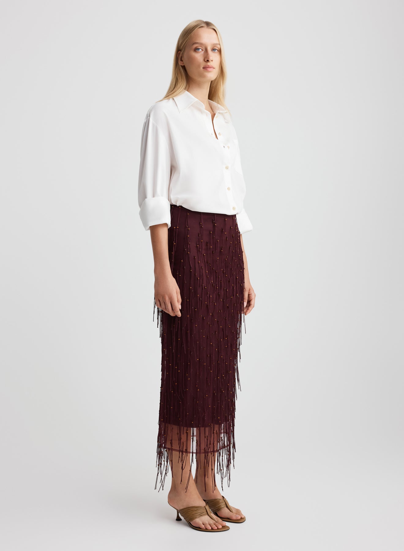 TAWNEY SKIRT (BURGUNDY)