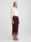 TAWNEY SKIRT (BURGUNDY)