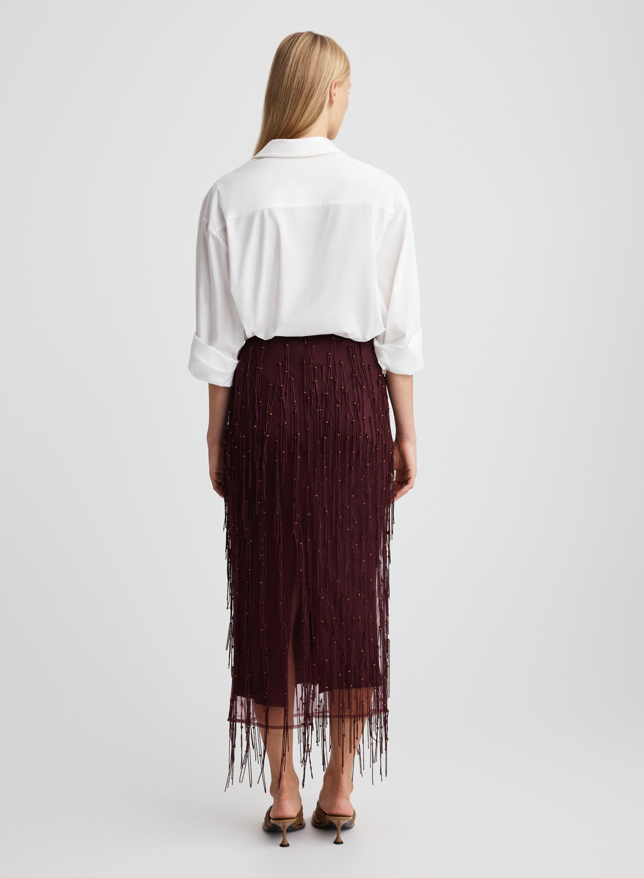 TAWNEY SKIRT (BURGUNDY)