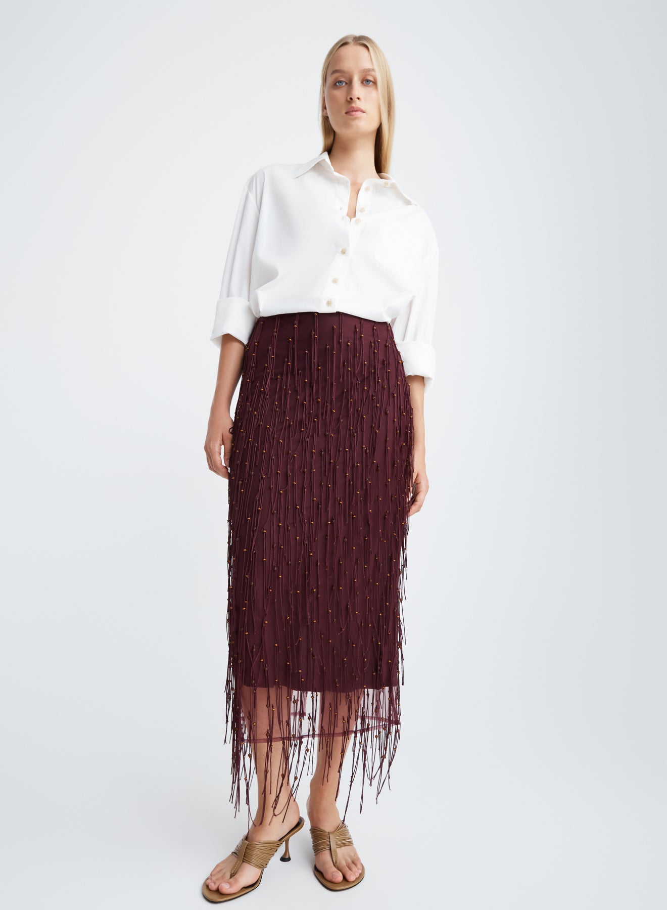 TAWNEY SKIRT (BURGUNDY)