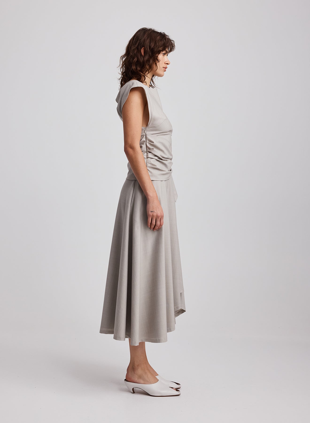 LANG SKIRT (CEMENT)
