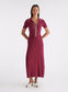 PENELOPE DRESS (CHERRY W/ SILENCE TRIM)