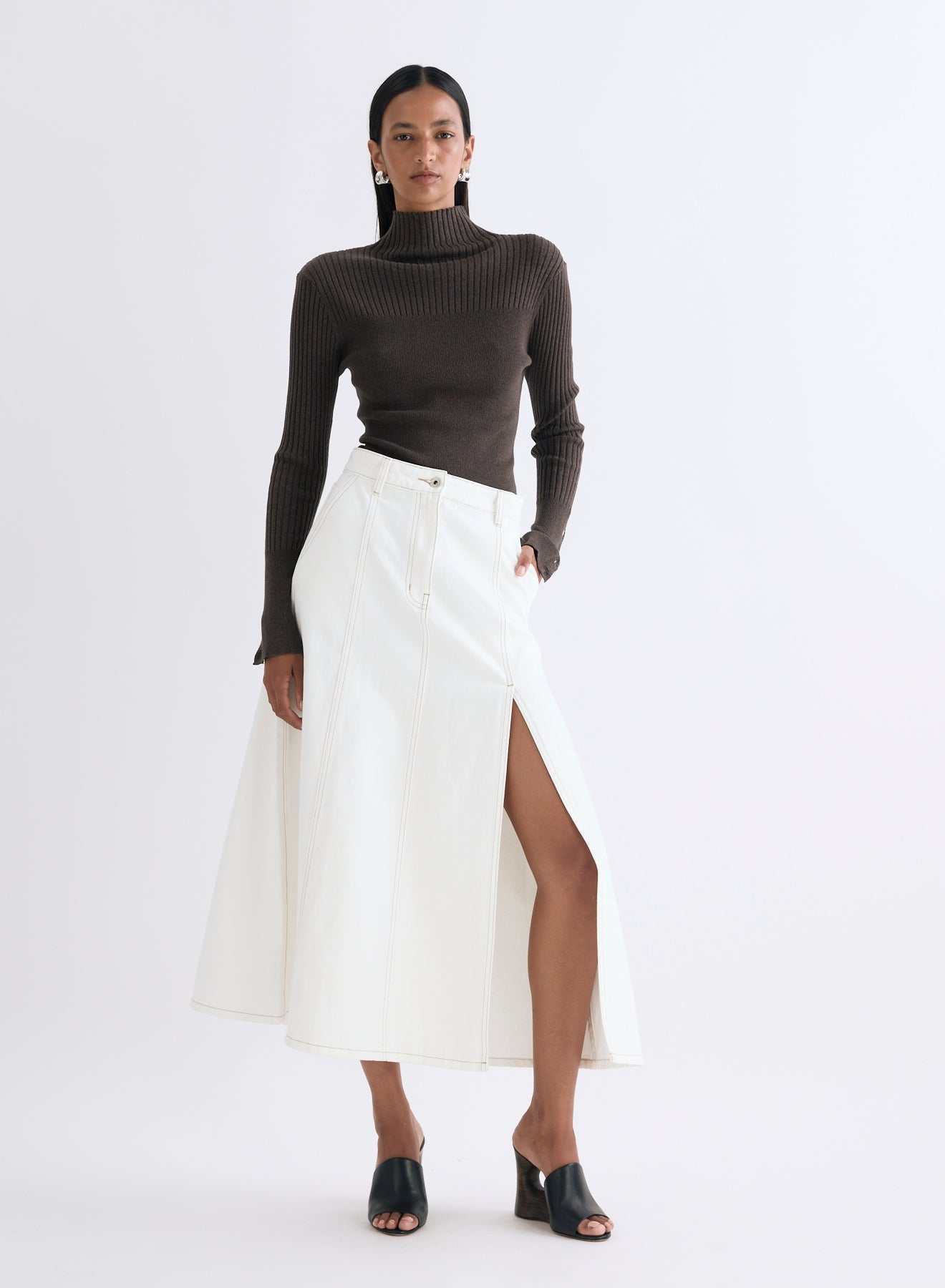 DONNA SKIRT (WHITE DENIM)