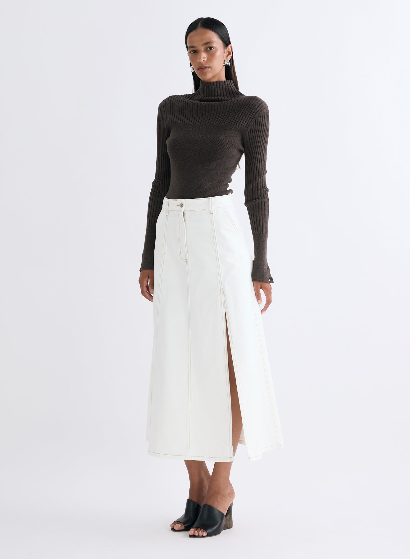 DONNA SKIRT (WHITE DENIM)