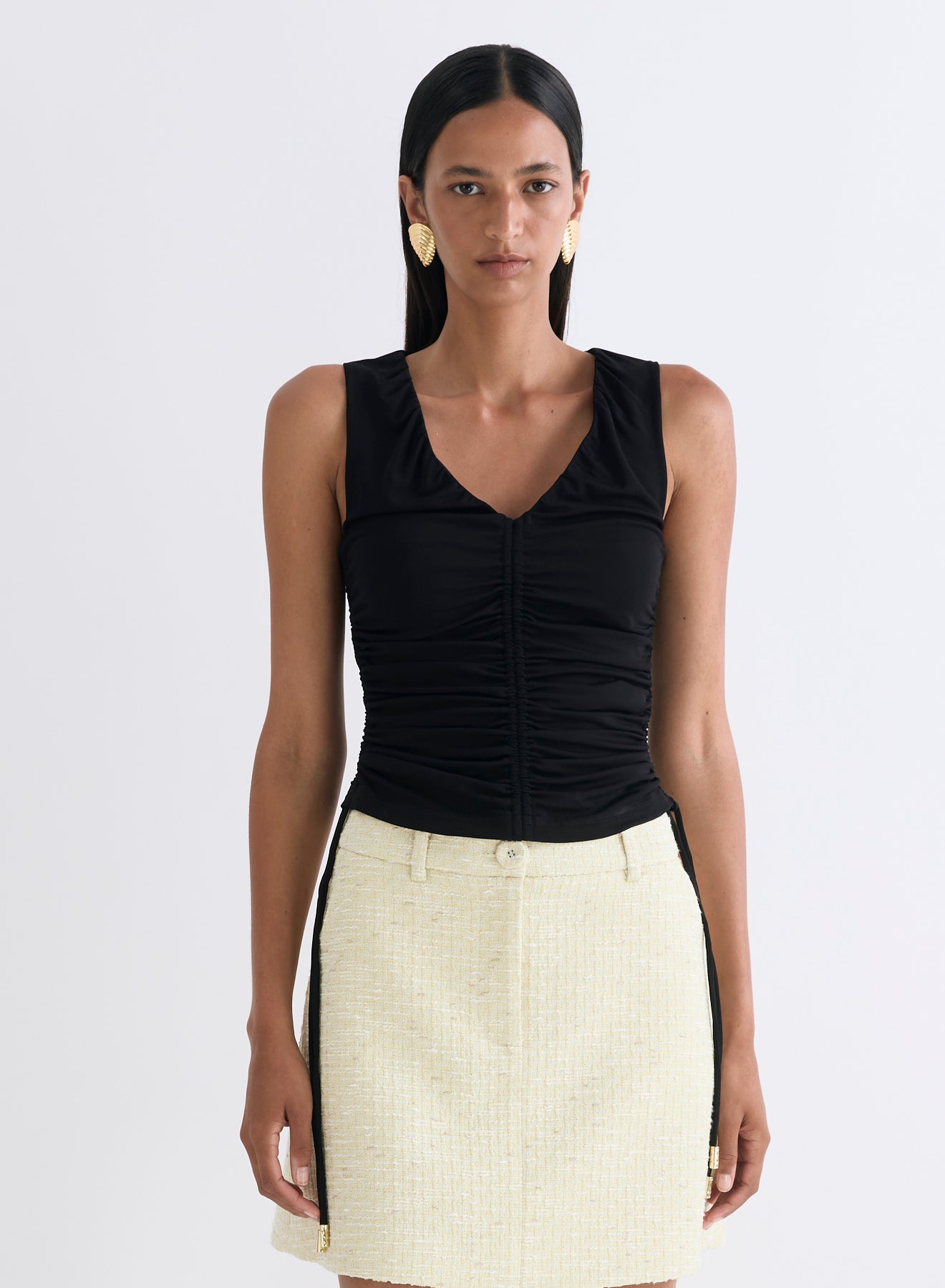 CALLEN TOP (BLACK VISCOSE)