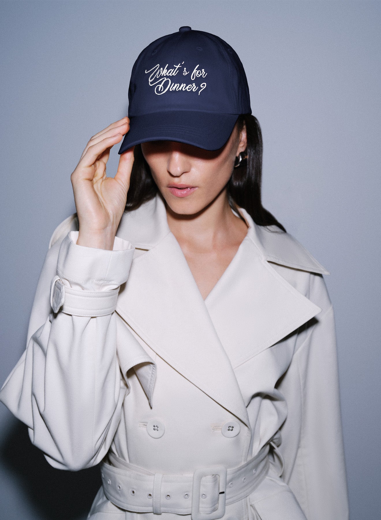 WHAT'S FOR DINNER CAP (NAVY BLUE)