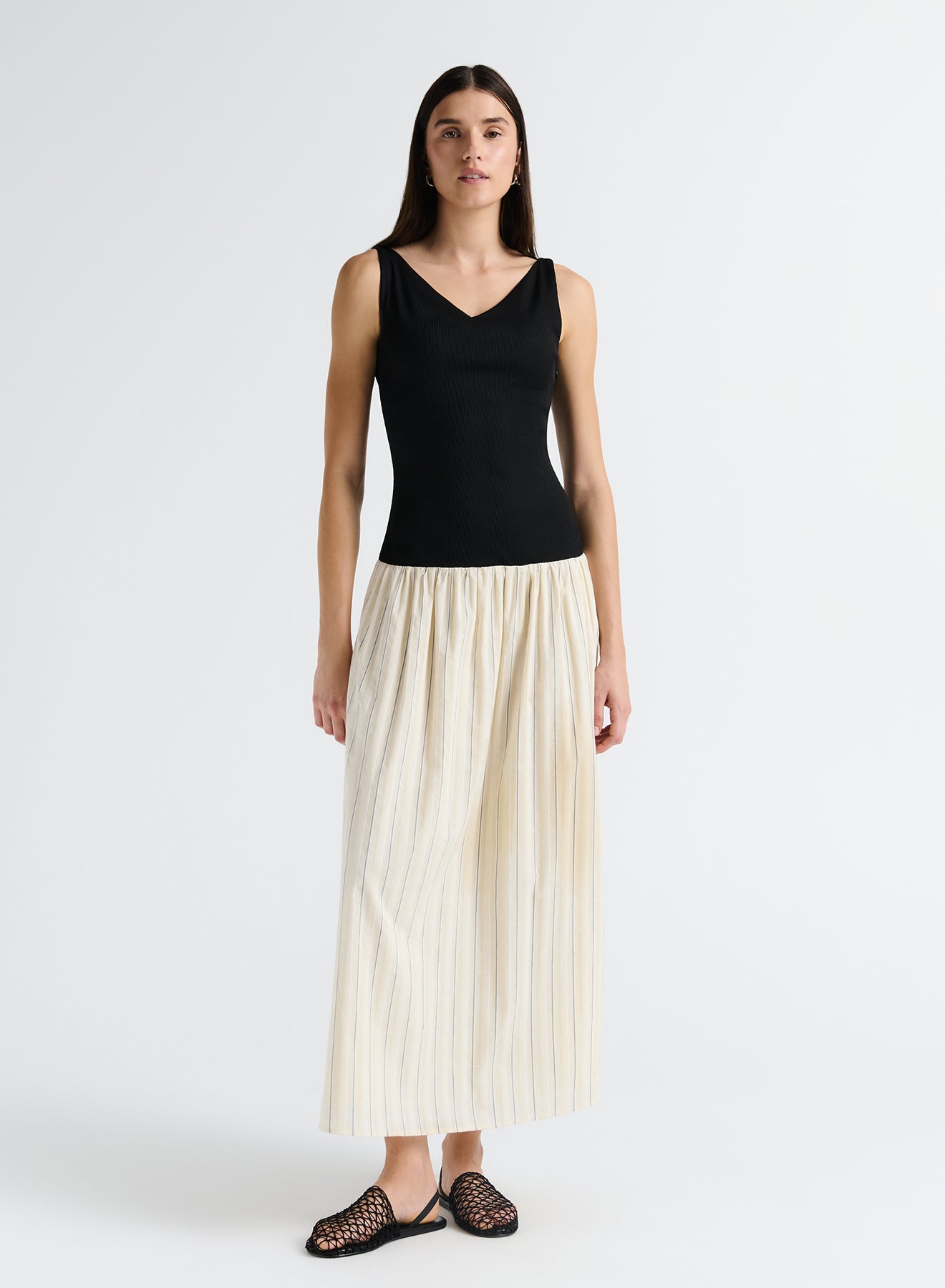 AINSLEY DRESS (MARSEILLES STRIPE)