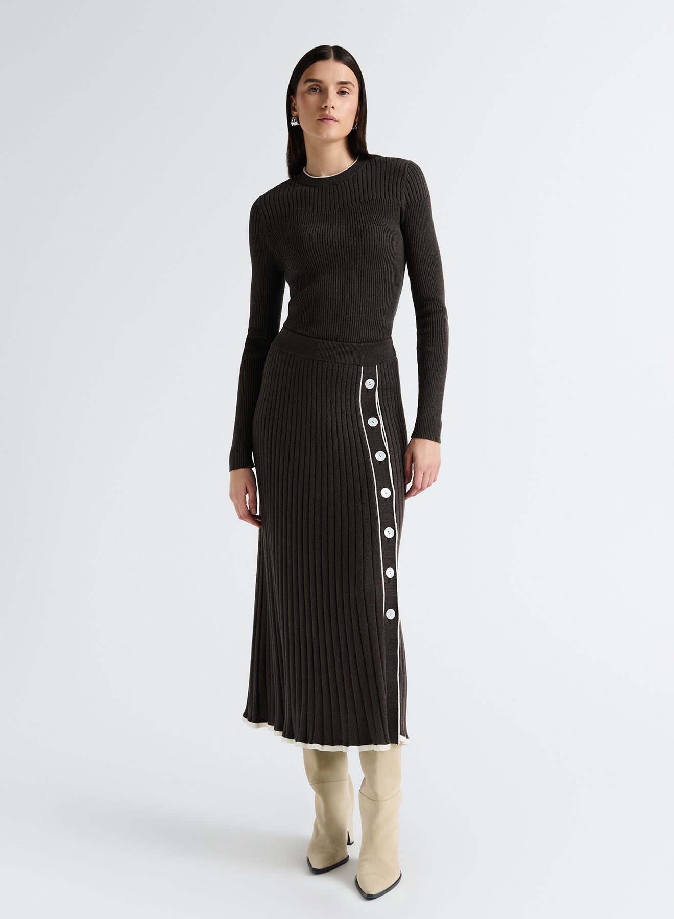 HETTIE SKIRT (CAROB)