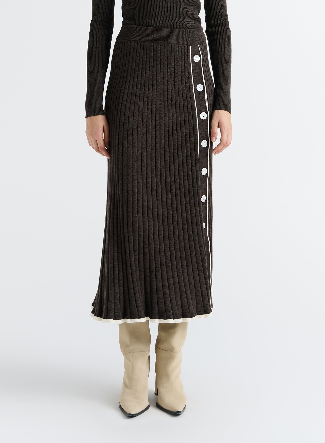 HETTIE SKIRT (CAROB)