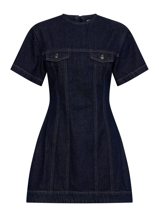 BLAIR DRESS (INDIGO)