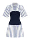 KALI DRESS (BLUE STRIPE)