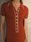 PENELOPE DRESS (PERSIMMON/GLACIER)