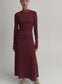 HARLOW DRESS (BURGUNDY)
