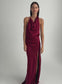 PETA DRESS (WINE)
