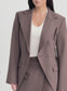CORA SKIRT (BROWN CHALK STRIPE)