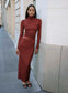 VESPER SKIRT (BURGUNDY)